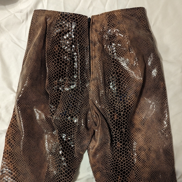 Vtg. Faux Snakeskin Pants - Picture 7 of 12